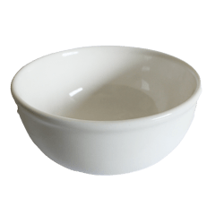 Plato hondo blanco